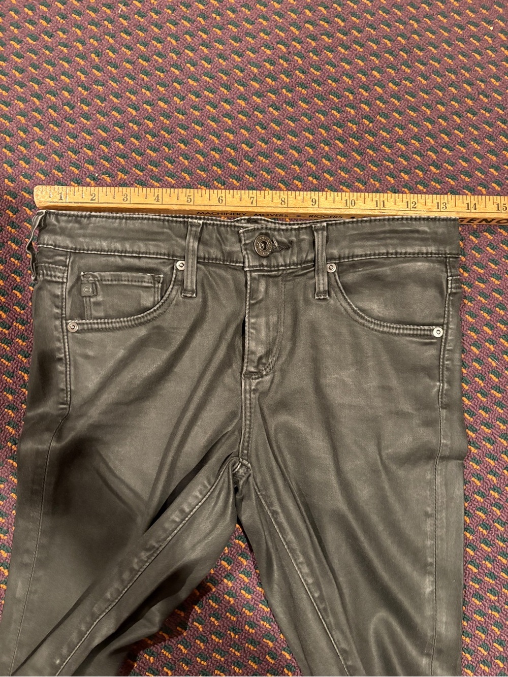 AG Super Skinny Legging Ankle in Leatherette 25R - Picture 14 of 14